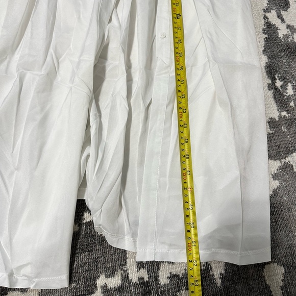 OC order plus Elegant White Long Sleeve Dress shirt dress size XXL plus size - Picture 5 of 9